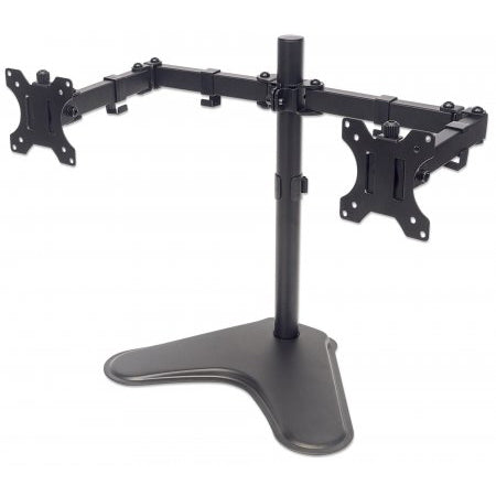 461559 - Universal Dual Monitor Stand with Double-Link Swing Arms