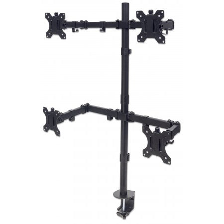 461566 - Universal Four Monitor Mount with Double-Link Swing Arms