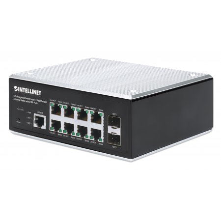 508834 - 8-Port Gigabit Ethernet Layer 2+ Web-Managed Industrial Switch with 2 SFP Ports
