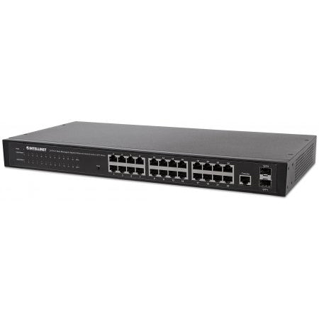 560917 - 24-Port Web-Managed Gigabit Ethernet Switch with 2 SFP Ports