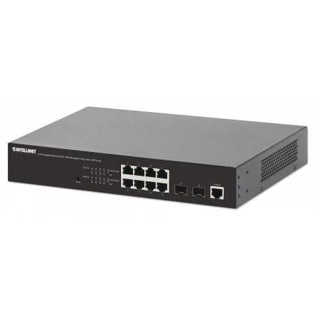 561167 - 8-Port Gigabit Ethernet PoE+ Web-Managed Switch with 2 SFP Ports