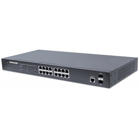 561341 - 16-Port Gigabit Ethernet PoE+ Web-Managed Switch with 2 SFP Ports
