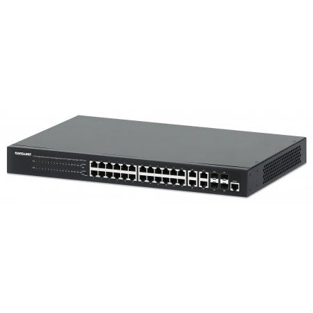 561426 - 24-Port Gigabit Ethernet PoE+ Web-Managed Switch with 4 Gigabit Combo Base-T/SFP Ports