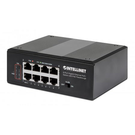 561624 - 8-Port Gigabit Ethernet PoE+ Switch with PoE Passthrough