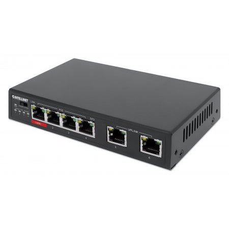 561686 - 6-Port Fast Ethernet Switch with 4 PoE Ports (1 x High-Power PoE)