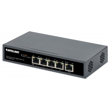 561808 - PoE-Powered 5-Port Gigabit Switch with PoE Passthrough
