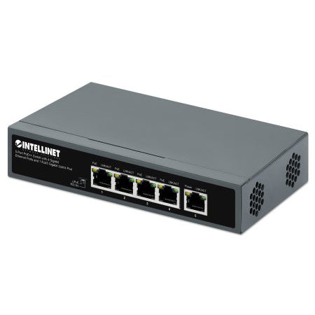 562010 - 5-Port PoE++ Switch with 4 Gigabit Ethernet Ports and 1 RJ45 Gigabit Uplink Port