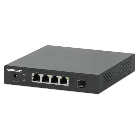 562058 - 5-Port Switch with 4 x 2.5G Ethernet Ports and 1 SFP+ Uplink