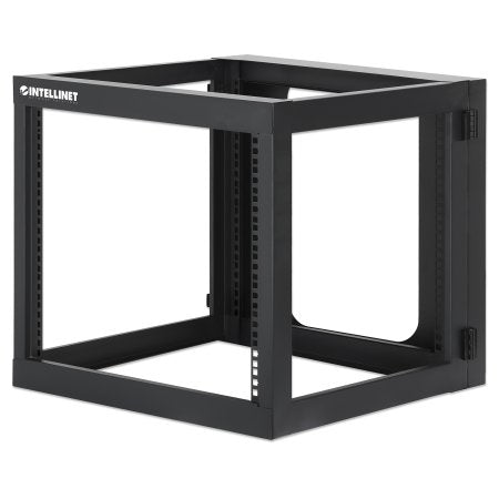 716048 - 19" Wall Mount Open Frame Network Rack, 9U, Rear-hinged Swing Frame