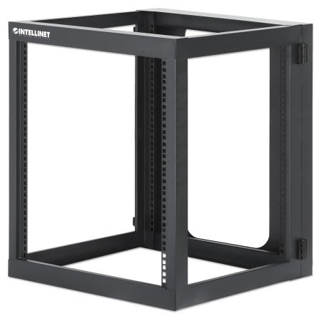 716055 - 19" Wall Mount Open Frame Network Rack, 12U, Rear-hinged Swing Frame