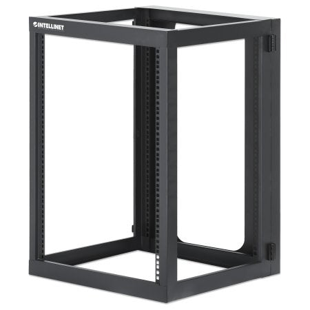 716161 - 19" Wall Mount Open Frame Network Rack, 15U, Rear-hinged Swing Frame