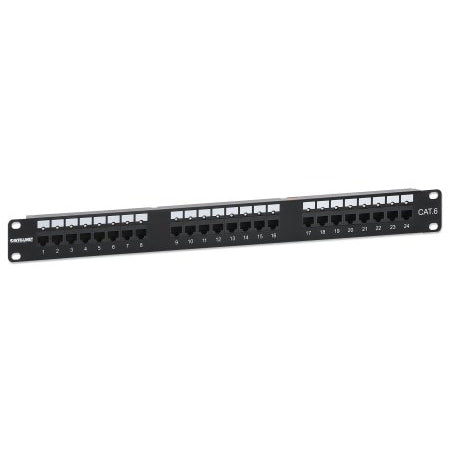 721080 - Cat6 24-Port Patch Panel with LEDs, 1U