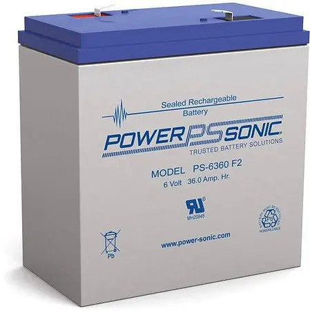 Power Sonic PS-6360-NB 6V, 36A