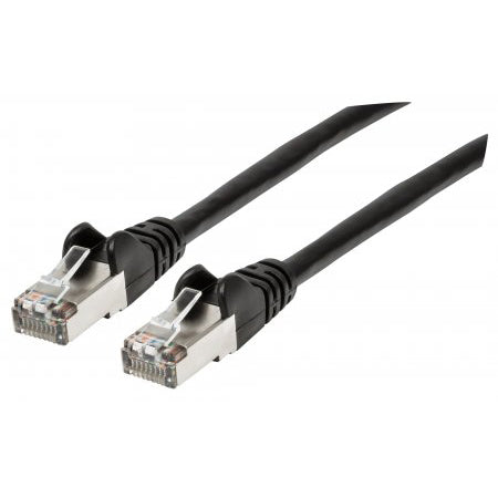 313834 - Cat6a S/FTP Patch Cable, 1 ft., Black