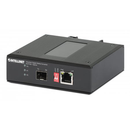 508988 - Industrial Gigabit Media Converter and PoE+ Injector