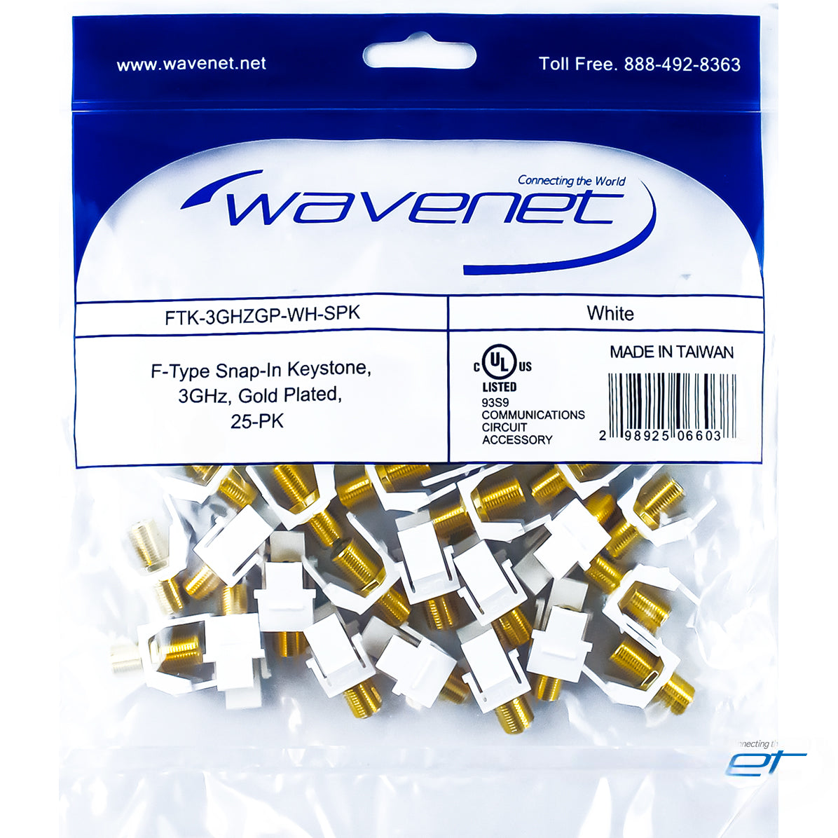 FTK-3GHZGP-WH-25PK